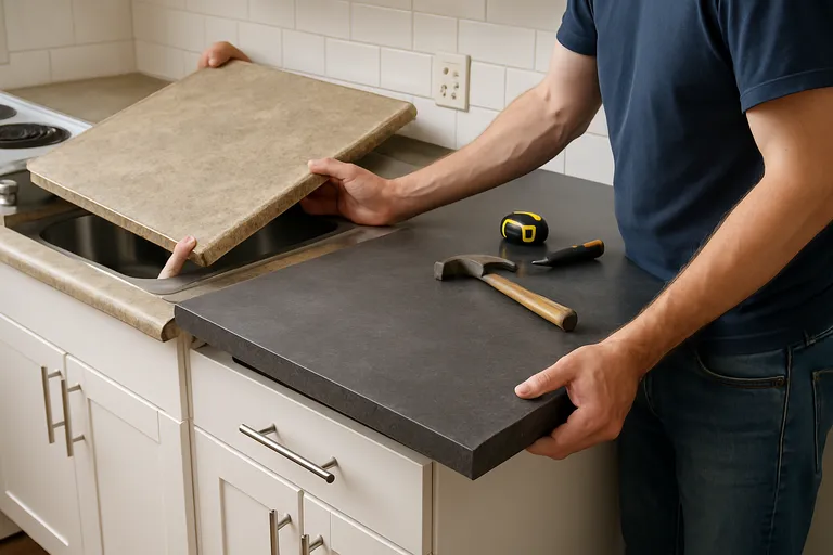 Hoe vervang ik mijn oude aanrechtblad?